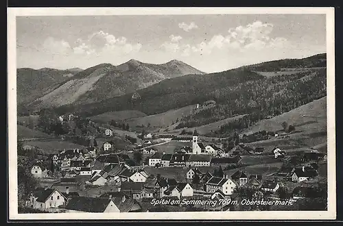 AK Spital am Semmering, Ortsansicht mit Kirche