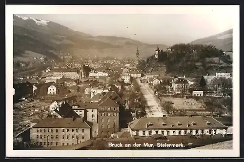 AK Bruck an der Mur, Ortsansicht bei Sonnenlicht