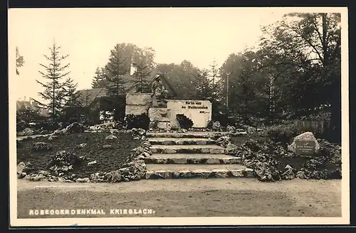 AK Krieglach, Das Roseggerdenkmal