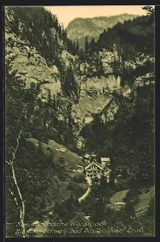 AK Wörschach, Klamm Schwefelbad Josef Gross