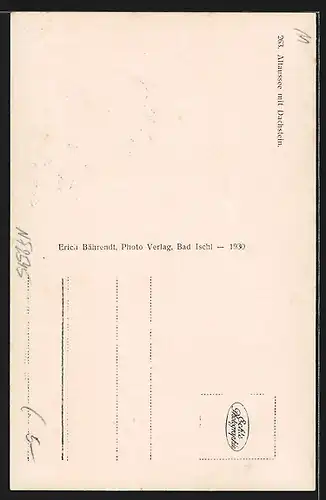 AK Altaussee, Ortsansicht mit Dachstein