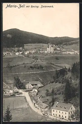 AK Maria-Zell, Ortsansicht mit Rasing