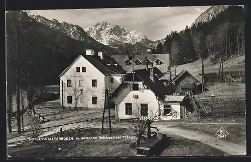 AK Gstatterboden, Hotel Gstatterboden m. Admonter Reichenstein