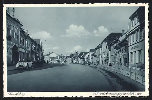 AK Kindberg, Hauptstrasse gegen Norden