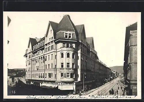 AK Graz, Das Roseggerhaus, Herren- und Kinder-Kleidung Albert Kern