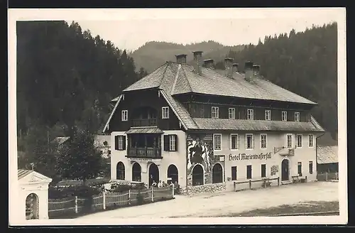 AK Grünau, Grünau-Hotel Marienwasserfall
