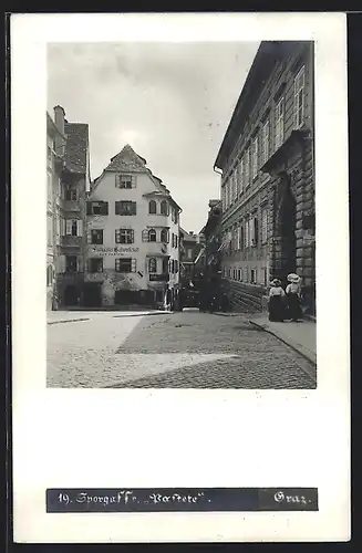 AK Graz, Sporgasse, Gasthaus zur Pastete