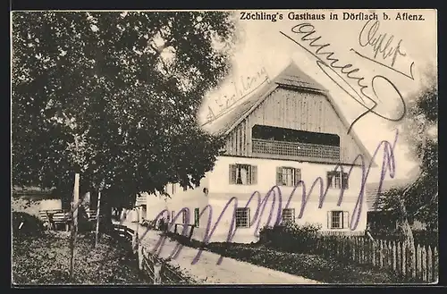 AK Dörflach b. Aflenz, Gasthaus Zöchling