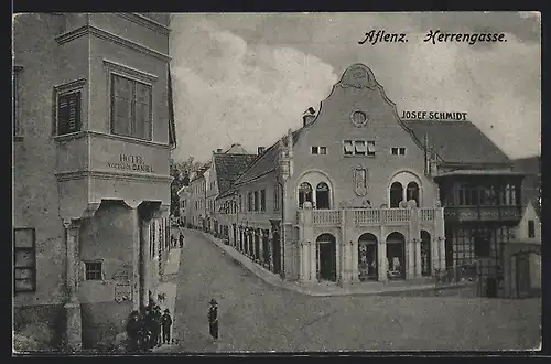 AK Aflenz, Herrengasse, Hotel, Häuserfassaden