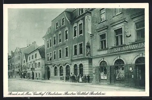 AK Bruck a. d. Mur, Gasthof Oberbräuer