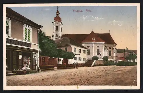 AK Pinggau, Platz an der Kirche