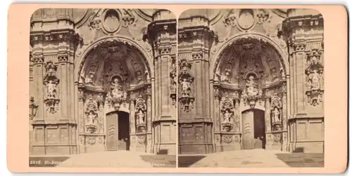 Stereo-Fotografie unbekannter Fotograf, Ansicht San Sebastian, Iglesia de San Sebastian