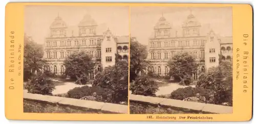 Stereo-Fotografie G.C. & Co., Nürnberg, Ansicht Heidelberg, der Friedrichsbau