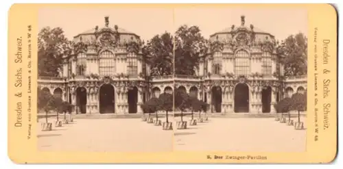 Stereo-Fotografie Gustav Liersch & Co., Berlin, Ansicht Dresden, Zwinger-Pavillon