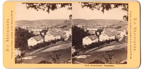 Stereo-Fotografie Gustav Liersch & Co., Berlin, Ansicht Schwalbach, Panorama