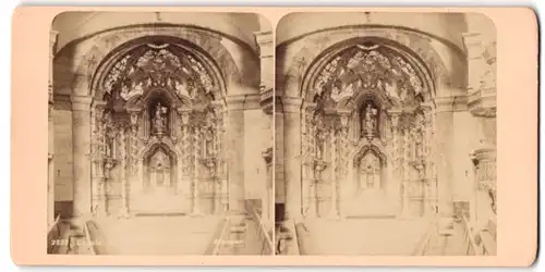 Stereo-Fotografie unbekannter Fotograf, Ansicht Loyola, Motiv aus Kirche