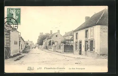 AK Flamboin-Gouaix, La Rue Principale, Hauptstrasse