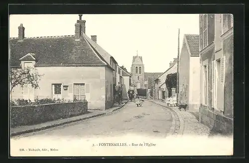 AK Fontenailles, Rue de l`Eglise