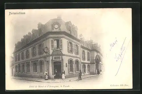 AK Fontainebleau, Hôtel de Moret et d`Armagnac, La Facade