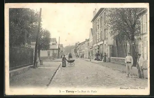 AK Torcy, La Rue de Paris