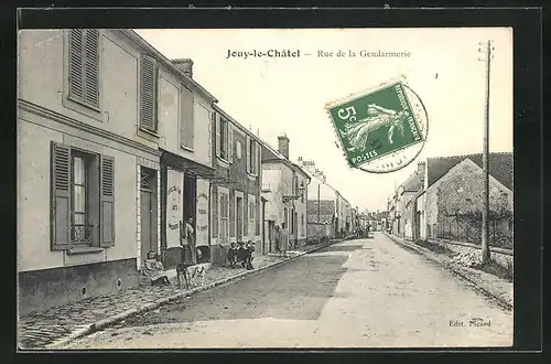 AK Jouy-le-Chatel, Rue de la Gendarmerie