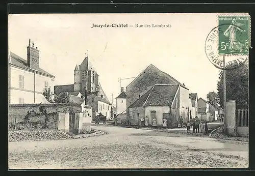 AK Jouy-le-Chatel, Rue des Lombards