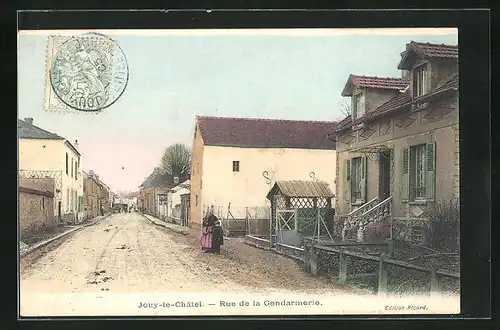 AK Jouy-le-Chatel, Rue de la Gendarmerie