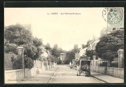 AK Lagny, Rue Omerine-Brudenne