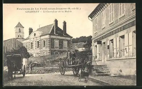 AK Chamigny, Le Carrefour de la Mairie