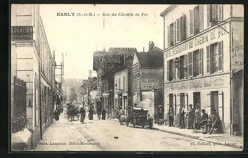 AK Esbly, Rue du Chemin de Fer