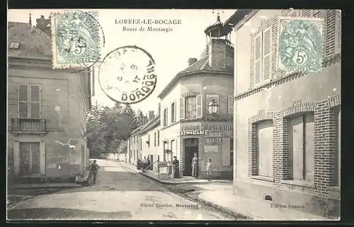 AK Lorrez-Le-Bocage, Route de Montargis