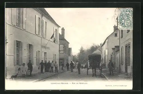 AK Lorrez-Le-Bocage, Rue de Nemours