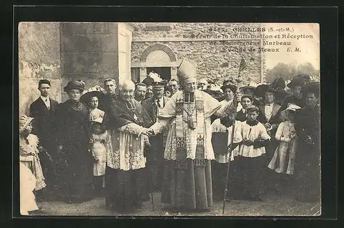 AK Chelles, Souvenir de la Confirmation et Réception de Monseigneur Marbeau, Eveque de Meaux