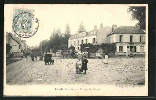 AK Gretz, Entrée du village