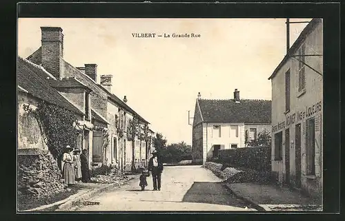 AK Vilbert, La GRande Rue