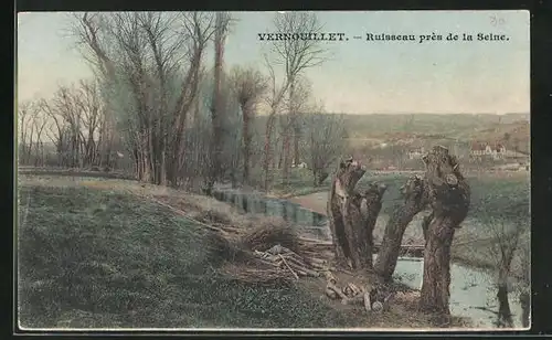 AK Vernouillet, Ruisseau prés de la Seine