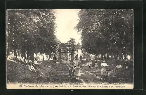 AK Jambville, L`Avenue des Tilleuls du Château de Jambville