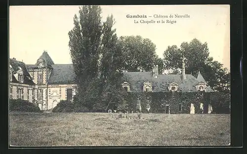 AK Gambais, Château de Neuville, La Chapelle et la Régie