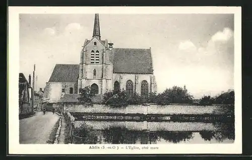 AK Ablis, L`Eglise, côte mare