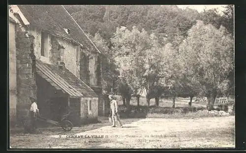 AK Cernay-La-Ville, Intérieur du Grând-Moulin