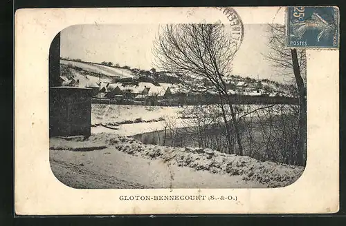 AK Gloton-Bennecourt, Gesamtansicht im Winter