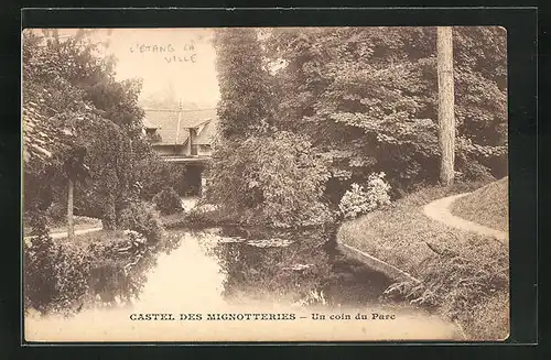 AK Mignotteries, Castel de Mignotteries - Un coin de Parc