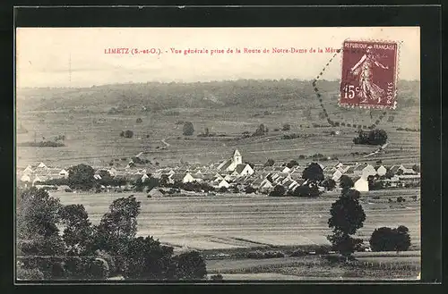 AK Limetz, vue generale prise de la Route de Notre Dame de la Mere