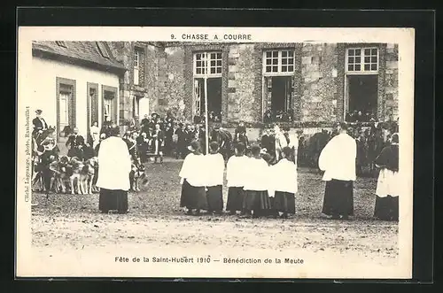 AK Saint-Hubert, la Fete, Bénédiction de la Meute