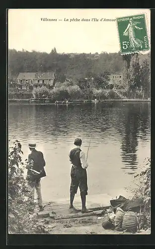 AK Villennes, La pêche dans l`Ile d`Amour