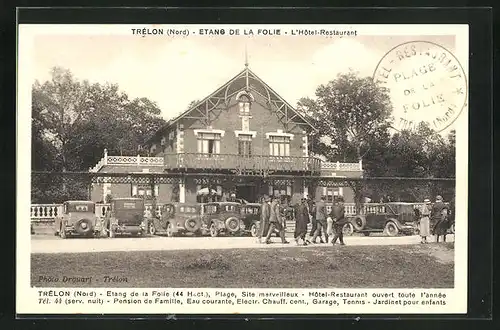 AK Trélon, Etang de la Folie - L`Hôtel-Restaurant