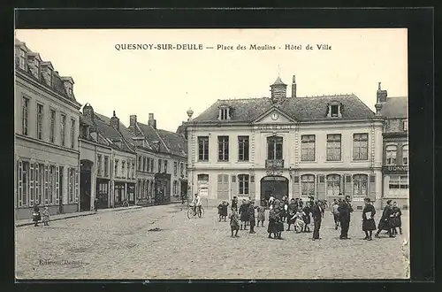 AK Quesnoy-sur-Deule, Place des Moulins, Hotel de Ville