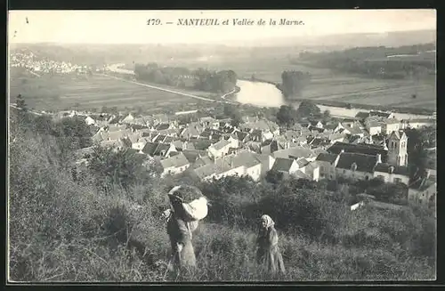 AK Nanteuil, Le Village et la Vallée de la Marne