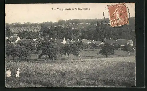 AK Gouvernes, Vue générale, Teilansicht vom Ort