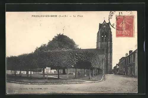 AK Presles-en-Brie, La Place